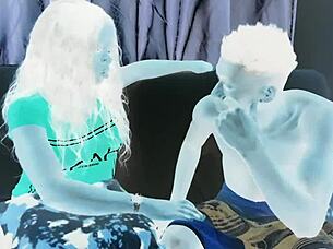 valentine's day, step sister fucks boyfriend in the dark