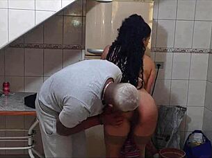 Feeling hot cum fill my ass outdoors