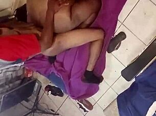 A homemade ebony amateur from africa shares real life moments