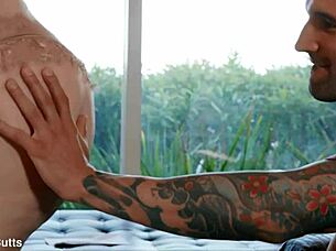 i love watching this european bbw in fishnets give a blowjob