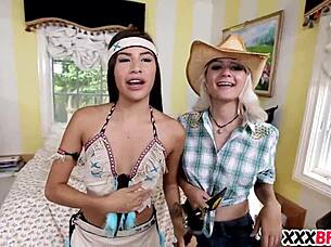 Her birthday surprise turned into a wild fuck fest.