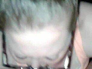 a simple homemade video of a wife giving oral