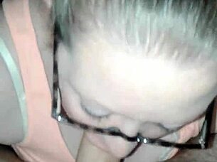 a simple homemade video of a wife giving oral