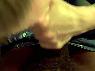 white cougar sucking big black cock late night