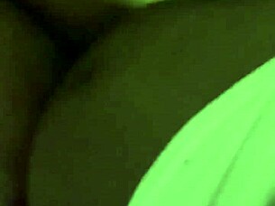 Homemade ebony video shot in a hotel room