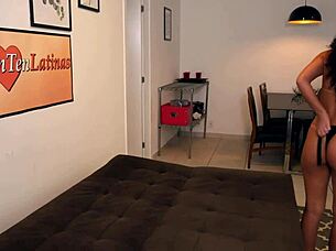 Can A Clothed Brazilian Amateur Handle Hardcore Fucking In CFNM?