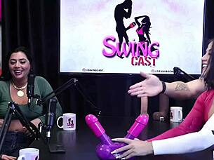 She showed her beautiful breasts after husband lost jerk-off game