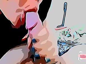 The Best Cumshot Compilation With Ball Licking!