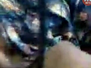 Indian wife chatting during anal massage