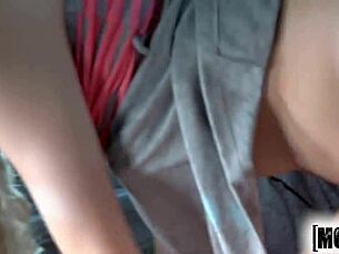 I got stranded with Naomi Woods and we had some fun, but I mean, it was hardcore with cumshots and natural tits