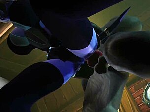 draenei gets wild with a transforming werewolf in this warcraft parody