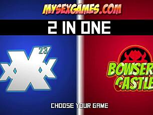 Dual Arcade Game Parody in Anime Style