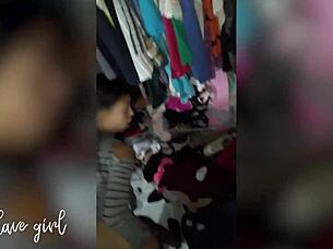 Old pervert fucks the bathroom Mexican amateur slut