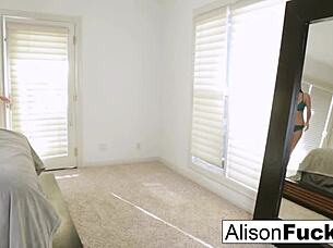 Six Foot Goddess Alison Tyler Stuffs Her Pussy With A Toy