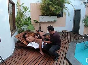 Bruna Lancaster Feels Intense Emotions During First Cock Instructions With Rob Carvalho And Binho Ted