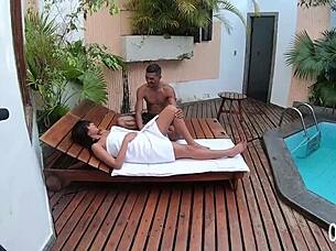 Bruna Lancaster Feels Intense Emotions During First Cock Instructions With Rob Carvalho And Binho Ted