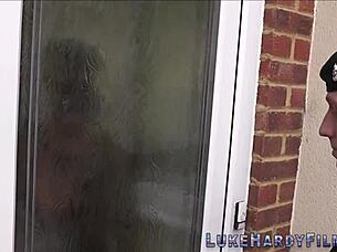 Intense Cock Sucking by British MILF in Glasses