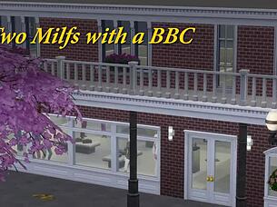 Two milfs explore bbc in animated fun.