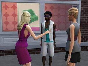 Two milfs explore bbc in animated fun.