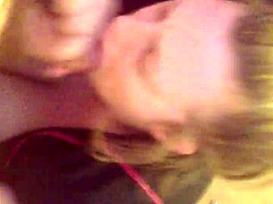 Watch This Busty BBW Sloppily Suck And Lick Those Huge Tits!