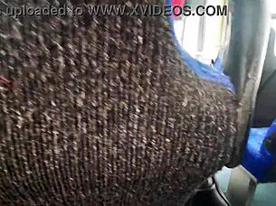 Sucking her tits like a newborn calf in the truck.