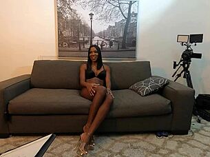 Post-Op Ladyboy Emi Toying Skirt Fingering Thai