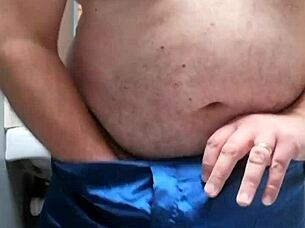 Horny amateur masturbates in silk boxers feeling intense pleasure