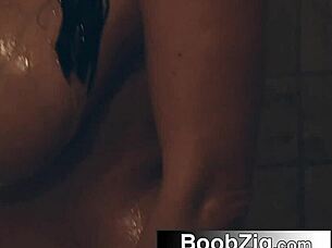 Ava Addams fulfills stalker's huge tits fantasy