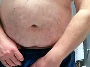 Horny amateur masturbates in silk boxers feeling intense pleasure