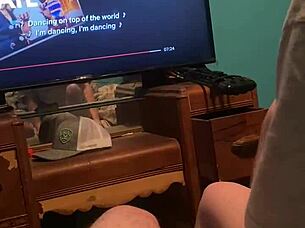 She rides me until I creampie inside her