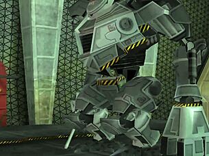 robot fucks blonde's ass with big cock?