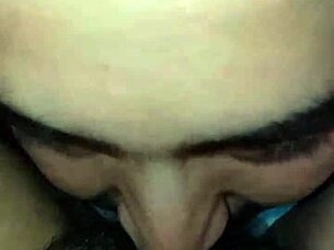 In this casual homemade video, a couple engages in private activities at home