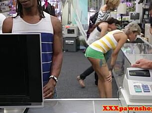 Thief caught in pawnshop gets banged by broker on hidden cam