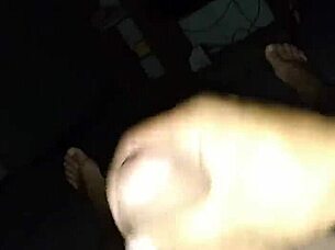 Hispanic guy strokes his big cock to cumshot.