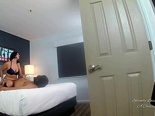 Serenity watches black dick in cage!