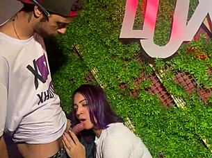 Passionate Brazilian Ambassador Sucks Dick In Public Swing House For Creampie.