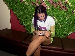 Passionate Brazilian Ambassador Sucks Dick In Public Swing House For Creampie.