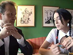 Hot Brunette With Big Boobs Fucking Hardcore