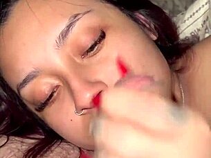 Cold nights spent fucking with Latina brunette