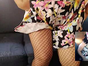 Hot mexican wife performs striptease, ripping clothes for voyeur before homemade fornicating