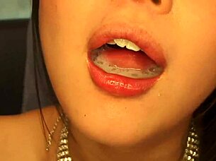 This asian blowbang has her begging to see her cum covered face in pov