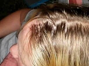 Stripping at river with clothes ripped intensely