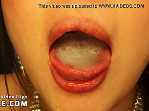 This asian blowbang has her begging to see her cum covered face in pov