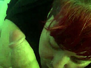 Redhead Couple Engages In Intense Deepthroat Blowjob And Handjob Action