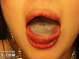 This asian blowbang has her begging to see her cum covered face in pov