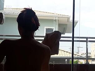 I love watching her clean