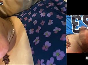 My horny friend loves watching that big cock cum.