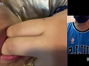 My horny friend loves watching that big cock cum.