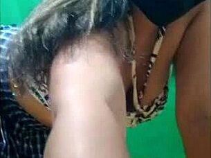 Latina on all fours shows wrecked pussy from thick black cock