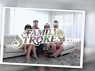 Stepsister Jade Amber Feels Intense Pleasure Rubbing Her Pussy on Stepbro's Cock